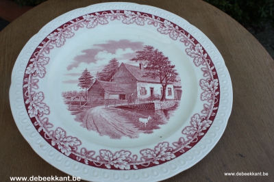 Ronde schotel  Maestricht BOERENHOEVE ROOD